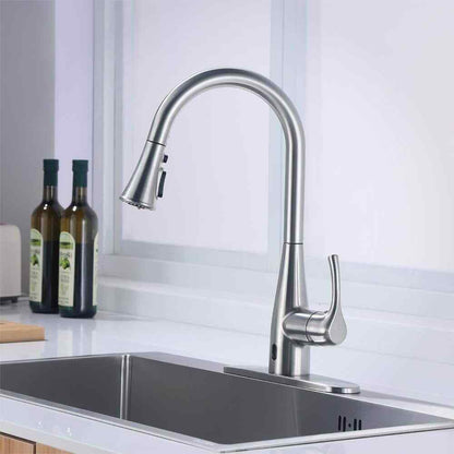 Glacier Bay Marcie Pull Down Touchless Kitchen Faucet in Stainless Steel