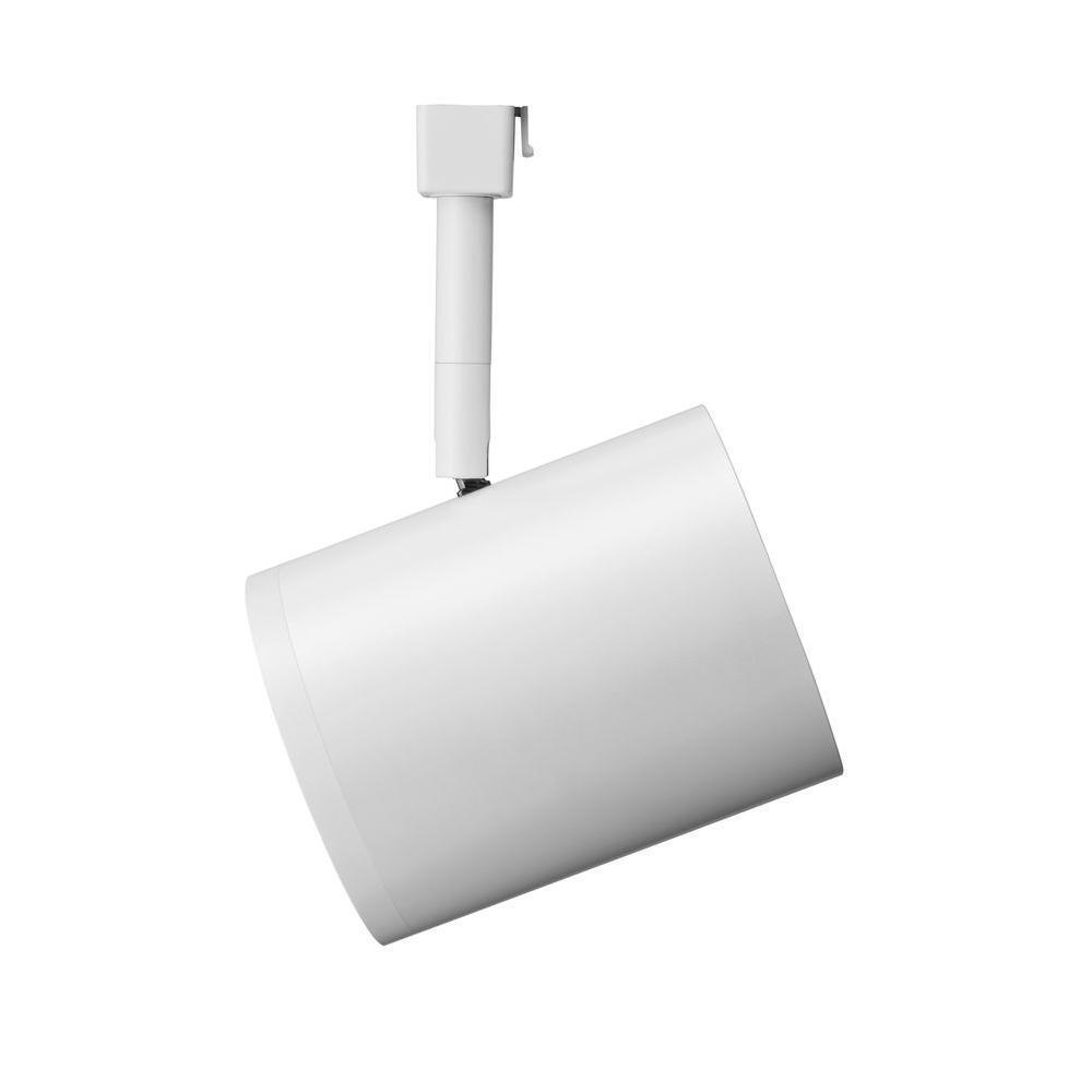 Lithonia Lighting 1-Light White Front Loading Flat Back Commercial Track Head
