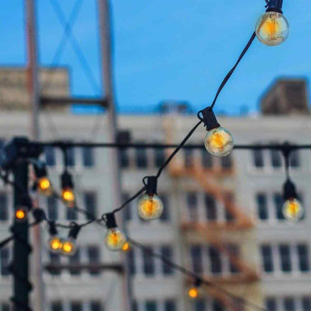 Newhouse Lighting Indoor/Outdoor 25 ft. Plug-In Globe Bulb LED String Lights