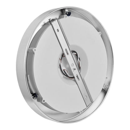 Home Decorators Calloway 13 in. Polished Nickel LED 5CCT Flush Mount