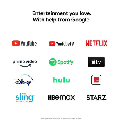 Google Chromecast with Google TV - Streaming Entertainment in 4K HDR - Snow