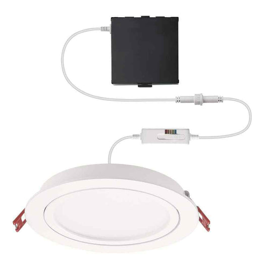 Commercial Electric 6 in. Selectable Canless Recessed Integrated LED Kit