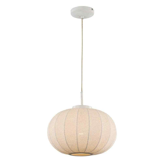 Bel Air Lighting 1-Light White Globe Hanging Kitchen Pendant Light