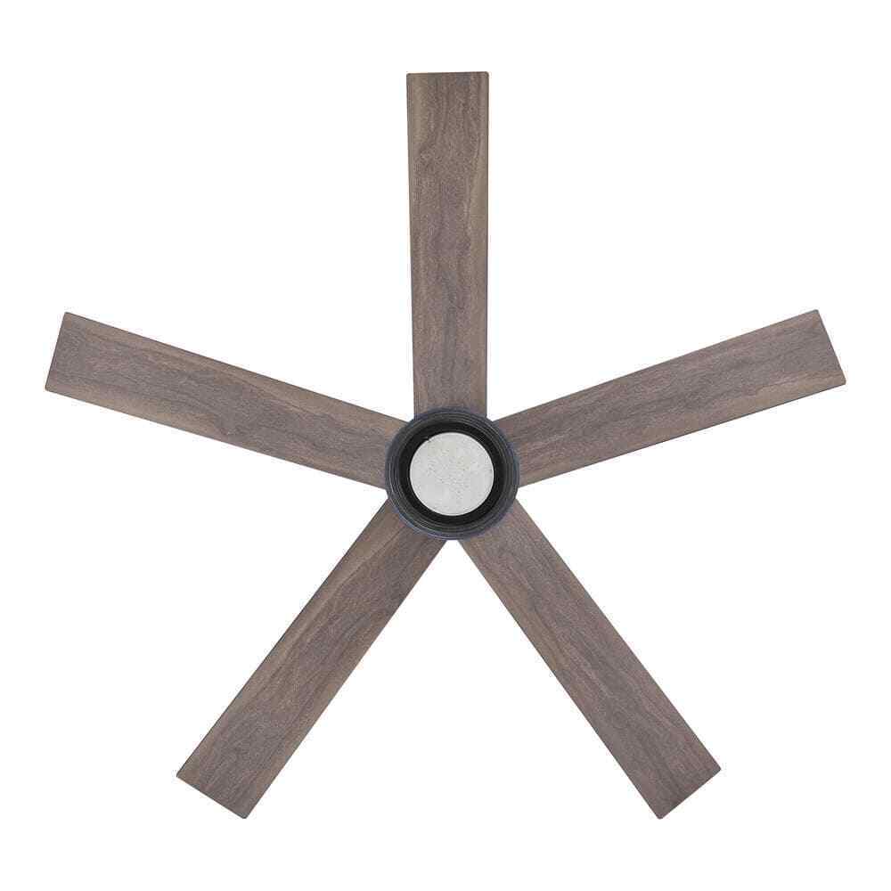 Hampton Bay Crysalis 52 in. Integrated CCT LED Indoor Matte Black Ceiling Fan