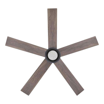 Hampton Bay Crysalis 52 in. Integrated CCT LED Indoor Matte Black Ceiling Fan