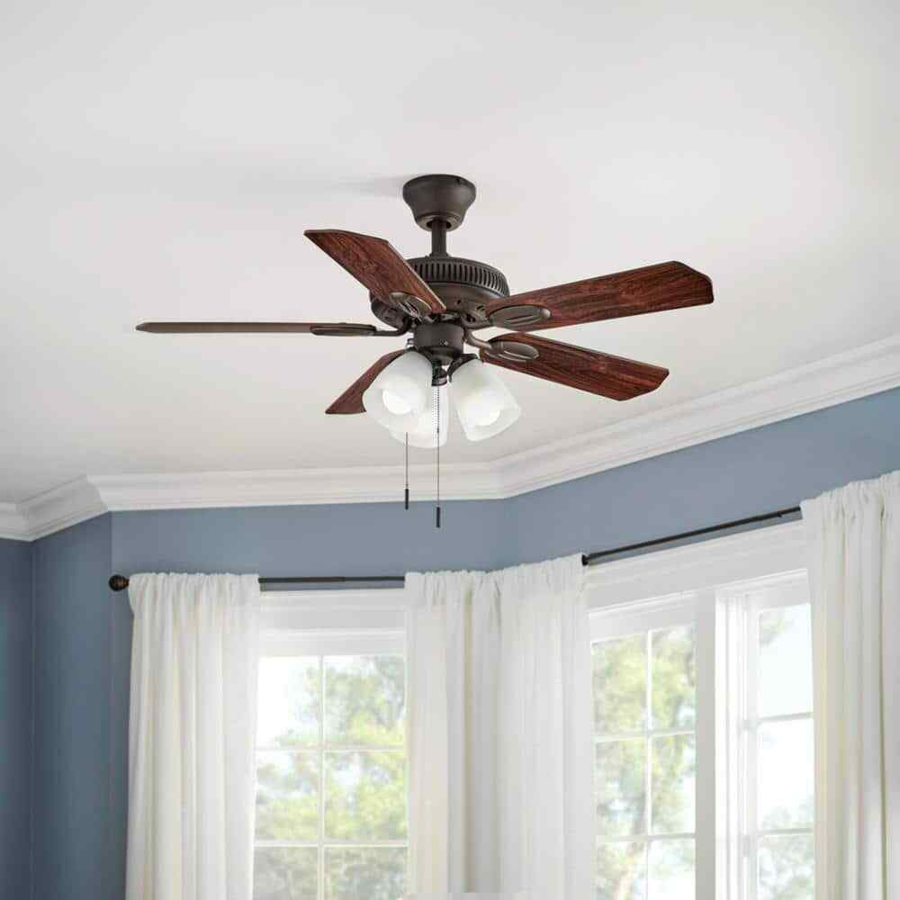Hampton Bay Glendale 42 in. LED Indoor Oil-Rubbed Bronze Ceiling Fant
