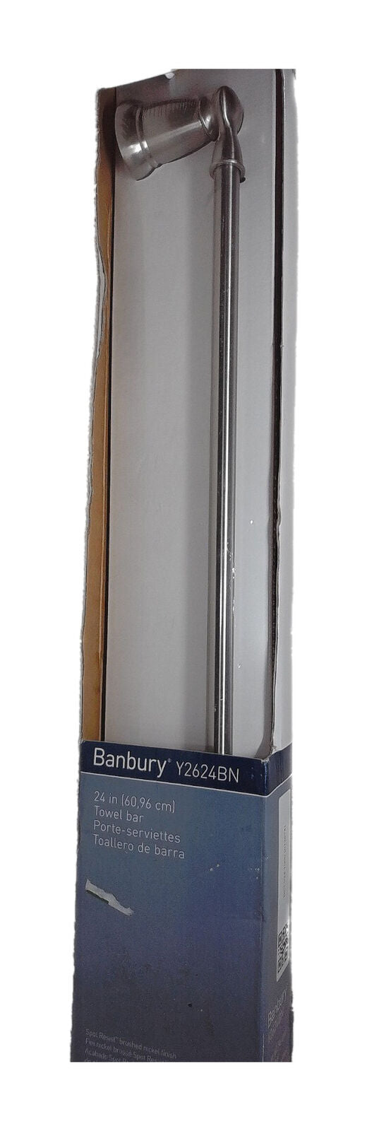 MOEN Banbury 24 in. Wall Mounted Towel Bar in Spot Resist Brushed Nickel Y2624BN