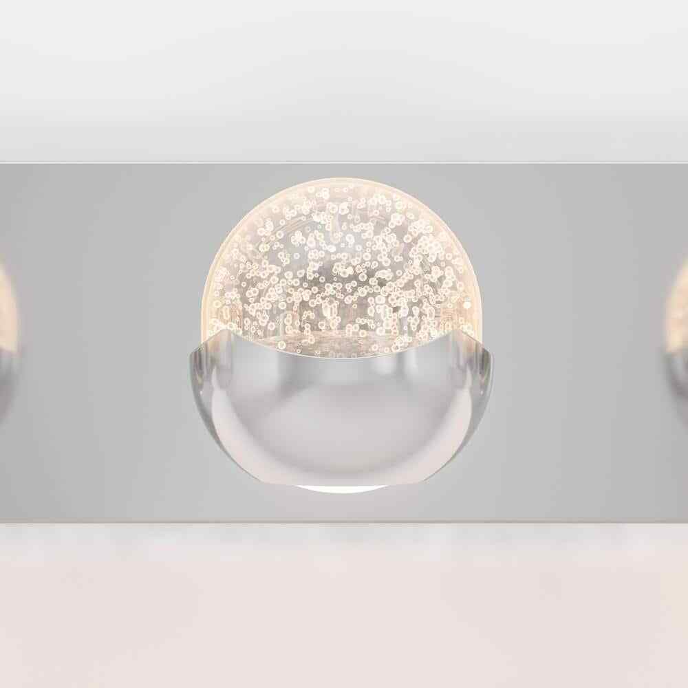 Artika Oracle 27 in. 4 Light Chrome Modern Integrated LED 5 CCT Vanity Light Bar