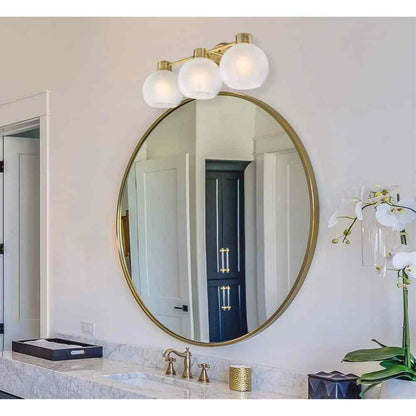 Westinghouse Lighting Dorney 24 in. 3-Light Champagne Brass Vanity Light