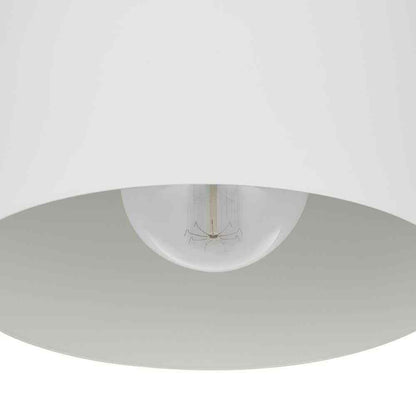 Home Decorators Collection 10 in. 1-Light Matte White and Gold Semi-Flush Mount