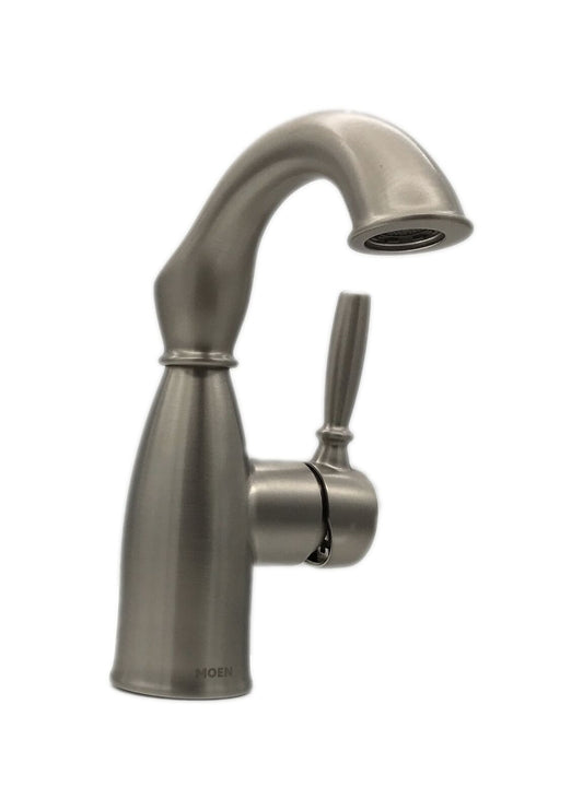 MOEN Sarona Single-Handle Bathroom Faucet in Spot Resist Brushed Nickel
