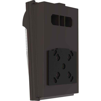 Lithonia Lighting 100-Watt Equivalent Integrated LED Dark Bronze Wall Pack Light