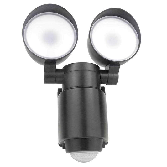 Spitzer 800 Lumens Dual Head Battery Powered Motion Activated LED Flood Light