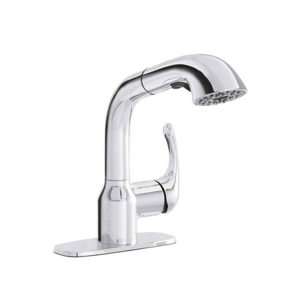 Glacier Bay Dunning Single-Handle Pull-Out Laundry Faucet w/ Dual Spray Chrome