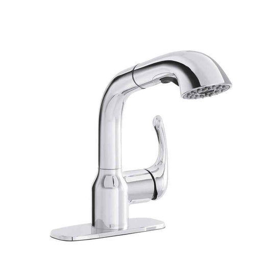Glacier Bay Dunning Single-Handle Pull-Out Laundry Faucet w/ Dual Spray Chrome