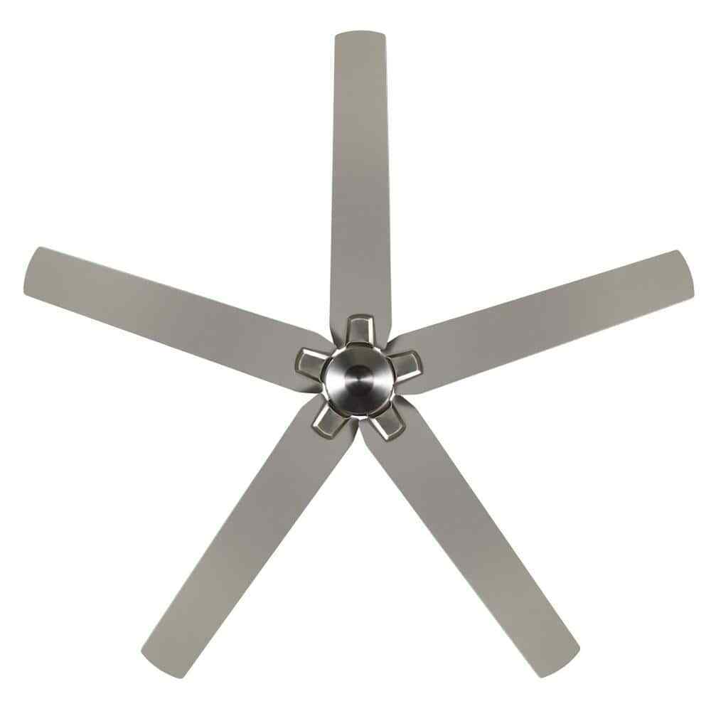 Hampton Bay Bellmore 56 in. Indoor Brushed Nickel Ceiling Fan w/ DC Motor+Remote