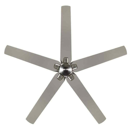 Hampton Bay Bellmore 56 in. Indoor Brushed Nickel Ceiling Fan w/ DC Motor+Remote