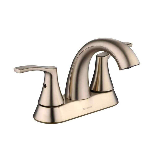 Glacier Bay Arnette 4 in. Centerset High-Arc Bathroom Faucet in Matte Gold
