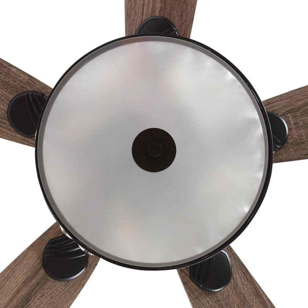Parrot Uncle Huber 52 in. Indoor Black Crystal Chandelier Ceiling Fan
