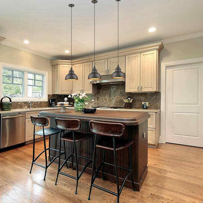 Jushua 1-Light Oil Rubbed Bronze Kitchen Island Dimmable Mini Pendant