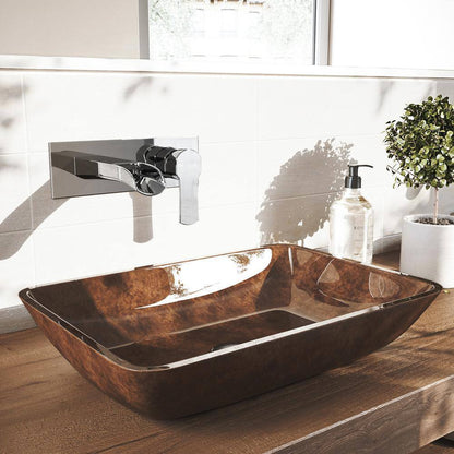 VIGO Cornelius Single Handle Wall Mount Bathroom Faucet in Chrome VG05004CH