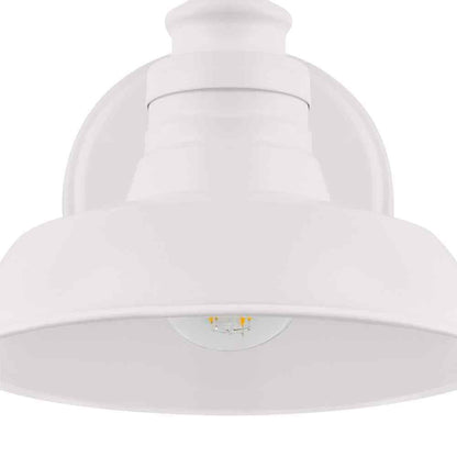 Hampton Bay Elmcroft 7.63 in. 1-Light Designer White Wall Mount Sconce Light