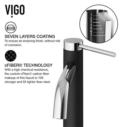 VIGO Madison Single Handle Single-Hole Bathroom Faucet in Chrome VG01044CH