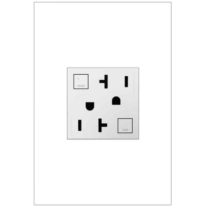 Legrand adorne 20 Amp 125-Volt Tamper-Resistant Self-Test Duplex GFCI Outlet