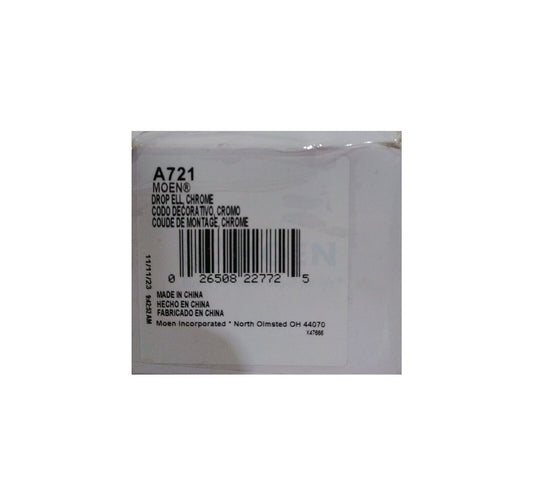 MOEN Handheld Shower Drop Ell in Chrome A721