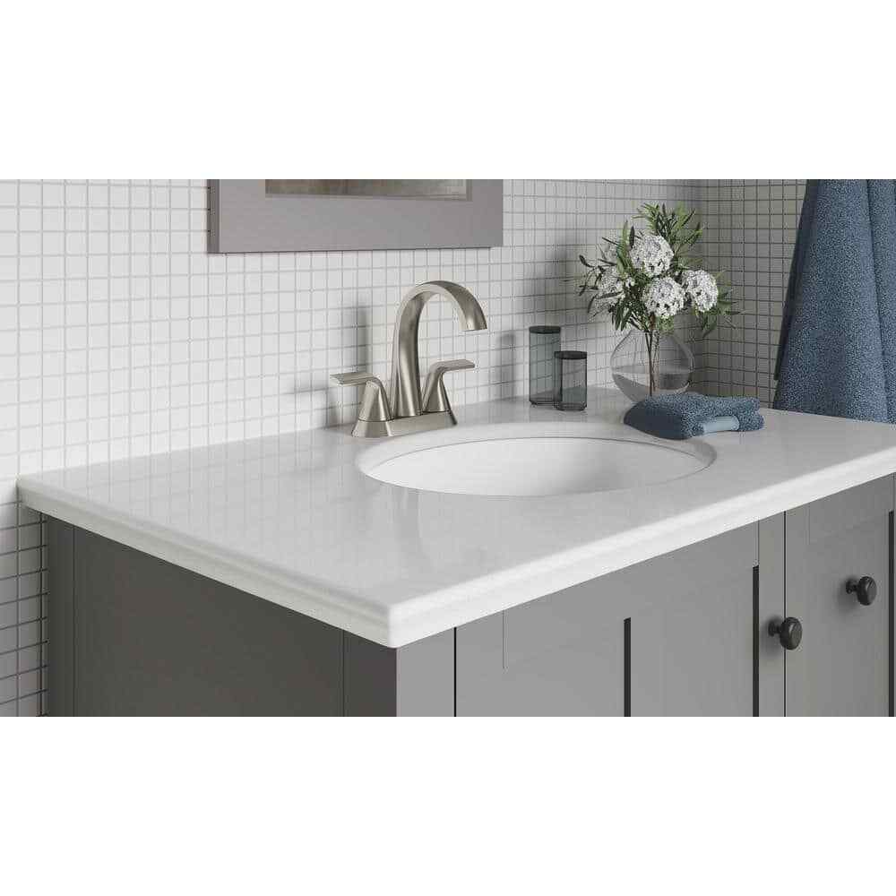 KOHLER Cursiva 4 in. Centerset Double Handle Bathroom Faucet