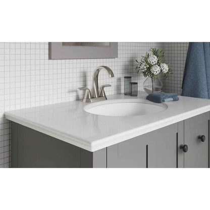KOHLER Cursiva 4 in. Centerset Double Handle Bathroom Faucet