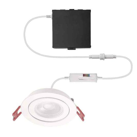 Commercial Electric 3 in. Selectable CCT  Ultra-Spot Canless Recessed LED Kit