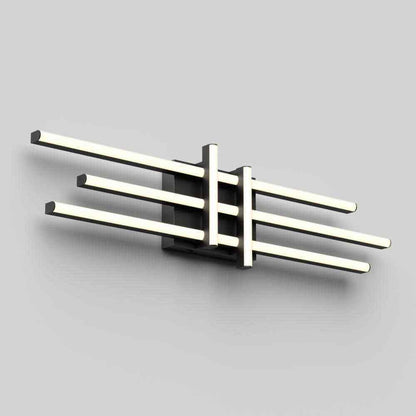 Artika Grid 27 in. Light Matte Black LED 3 CCT Vanity Light Bar for Bathroom