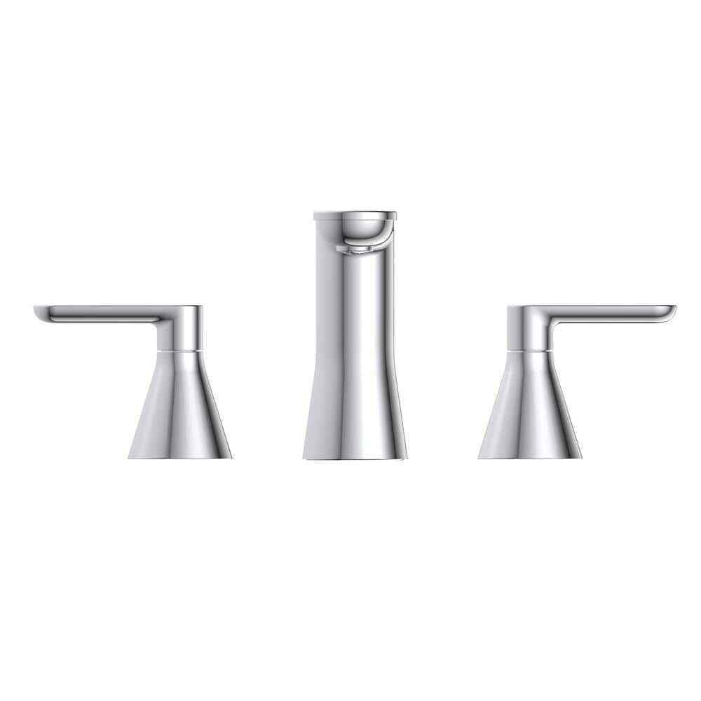 Glacier Bay Chianti 8 in. Widespread 2-Handle Bathroom Faucet in Chrome