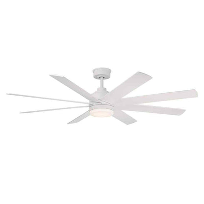 Home Decorators Celene 62 in. Integrated LED Indoor/Outdoor White Ceiling Fan