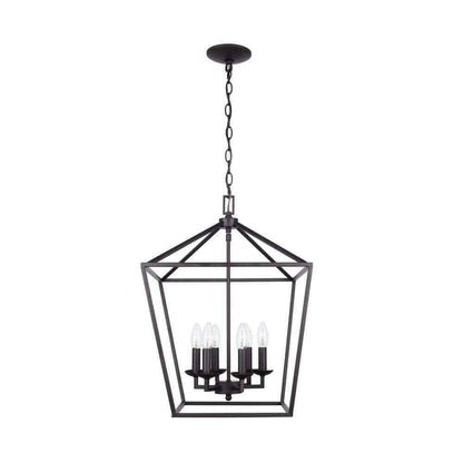 Home Decorators Weyburn 6-Light Bronze Farmhouse Chandelier Light Fixture