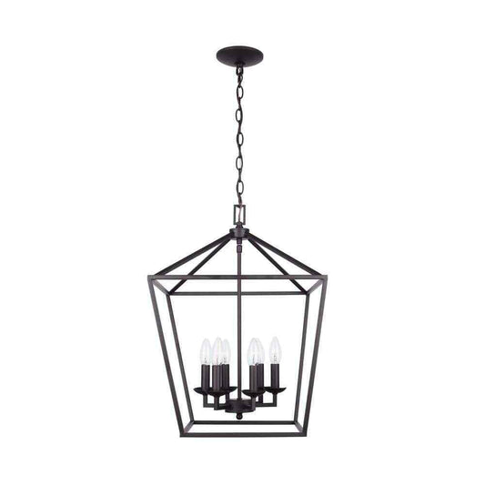Home Decorators Weyburn 6-Light Bronze Farmhouse Chandelier Light Fixture