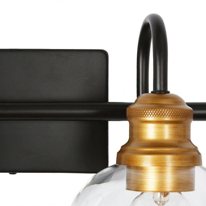 LNC Modern Black Wall Light Bronze and Antique Gold Bathroom Vanity Light