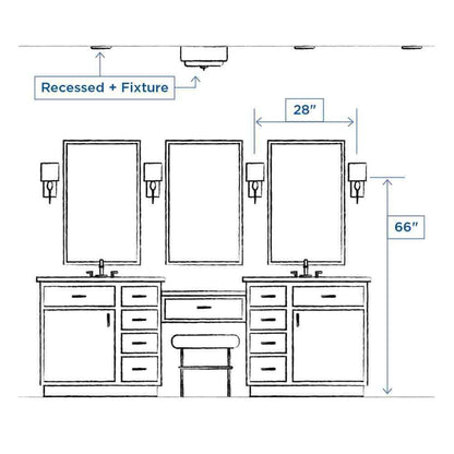 Progress Lighting Adley 4-Light Brushed Nickel Clear Glass Bathroom Vanity Light