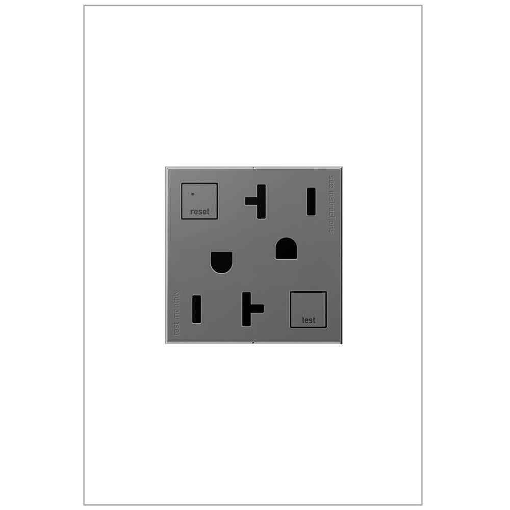Legrand adorne 20 Amp 125-Volt Tamper-Resistant Self-Test Duplex GFCI Outlet