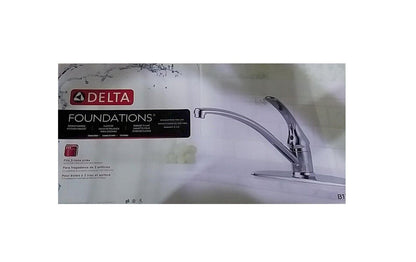 Delta Foundations Single-Handle Standard Kitchen Faucet in Chrome B1310LF