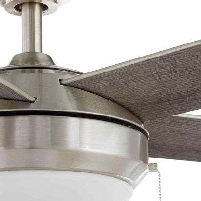 Hampton Bay Claret 52 in. Indoor Brushed Nickel Ceiling Fan with Light Kit