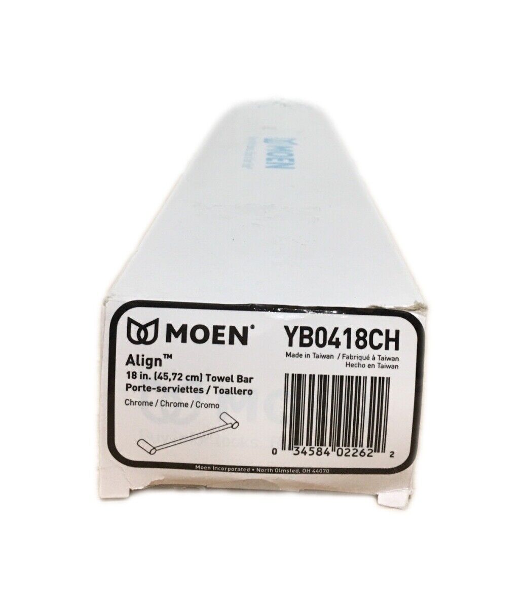 MOEN Align 18 in. Towel Bar in Chrome YB0418CH