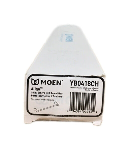 MOEN Align 18 in. Towel Bar in Chrome YB0418CH