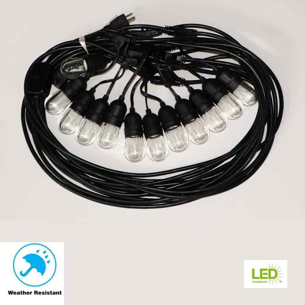 Home Decorators 12-Light 24 ft. Indoor/Outdoor Integrated LED String Light