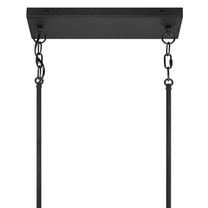 Home Decorators Collection Sarolta Sands 6-Light Black Island Hanging Light