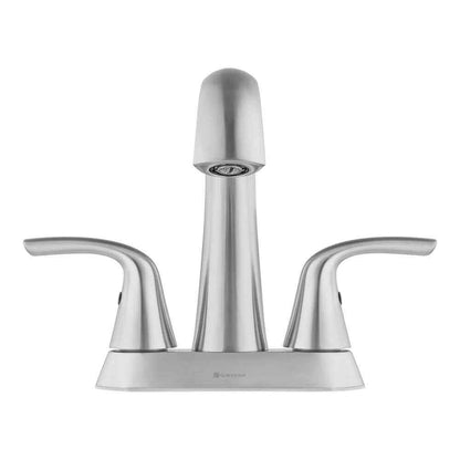 Glacier Bay Irena 4 in. Centerset Double-Handle High-Arc Bathroom Faucet