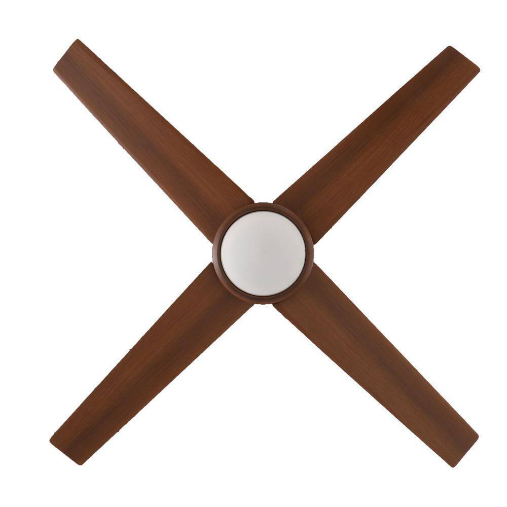 Home Decorators Mercer 52 in. LED Indoor Distressed Koa Ceiling Fan