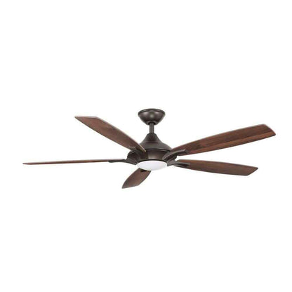 Home Decorators Petersford 56 in. Integrated LED Oil Rubbed Bronze Ceiling Fan