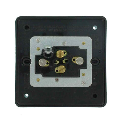 Leviton 20 Amp Industrial Grade Heavy Duty 4-in-1 Grounding Outlet Black